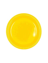 صحن اصفر بلاستيك 9 انش 20 قطعة